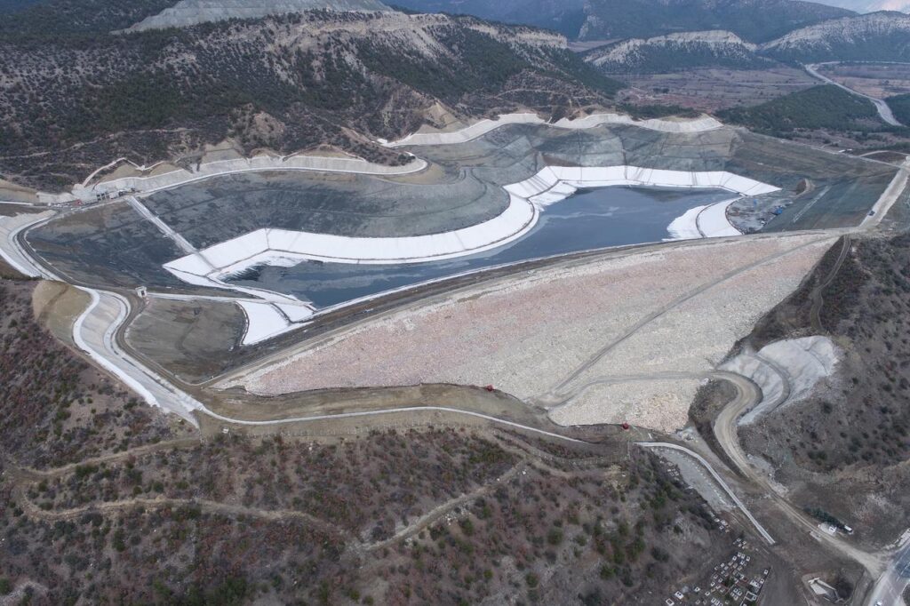 Aerial view of the Gokirmak copper mine site in Kastamonu, Türkiye. (Photo via acacia.com.tr)