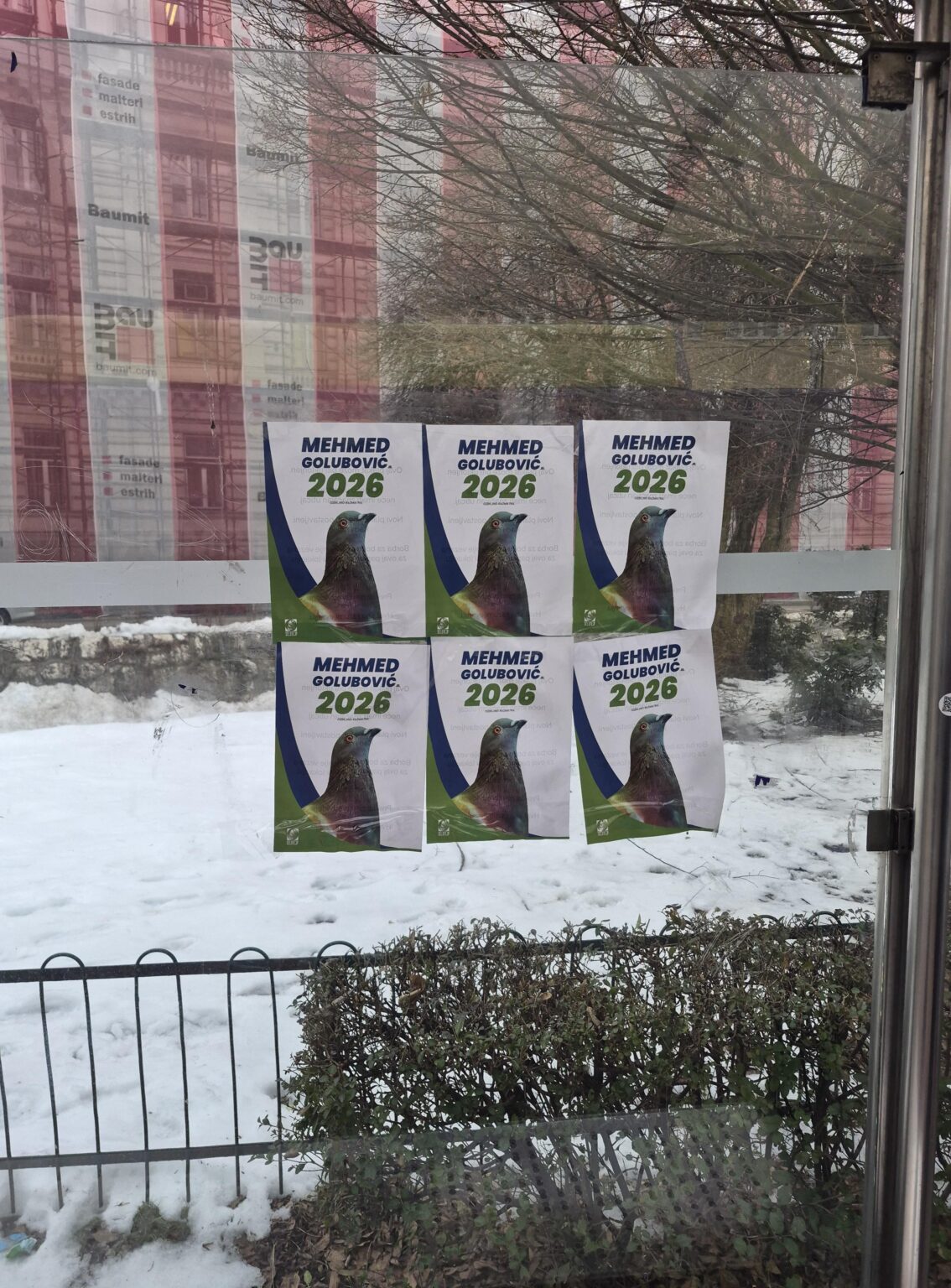 I saw at least 50 of these posters today in the Center alone