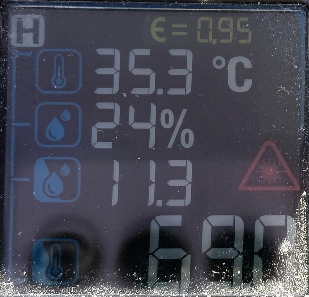The footpath was 69 °C during Sydney's heatwave yesterday