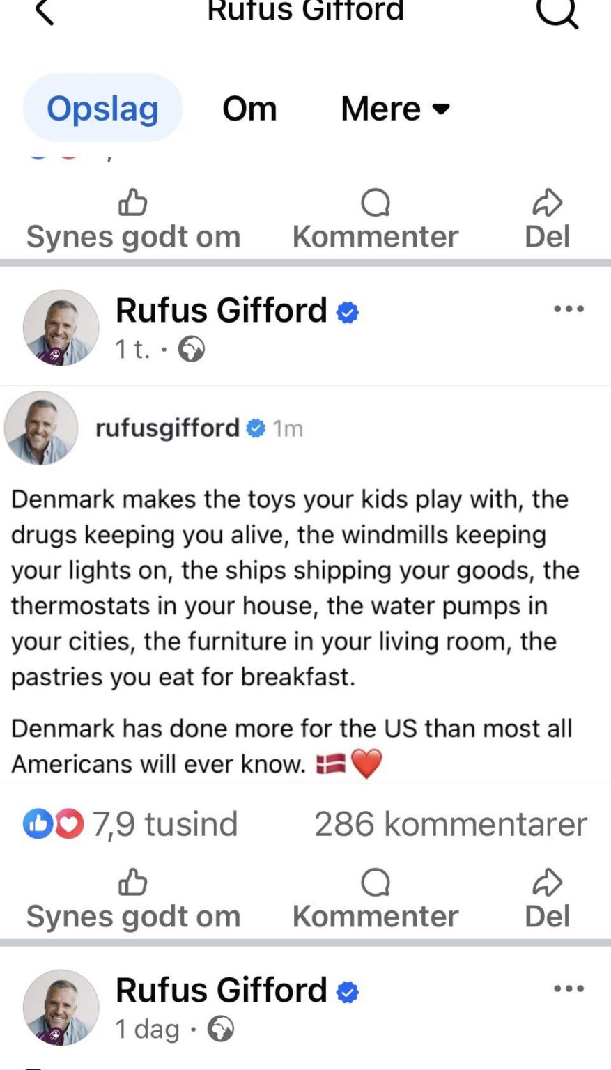 Rufus Gifford has always been real💪🏼