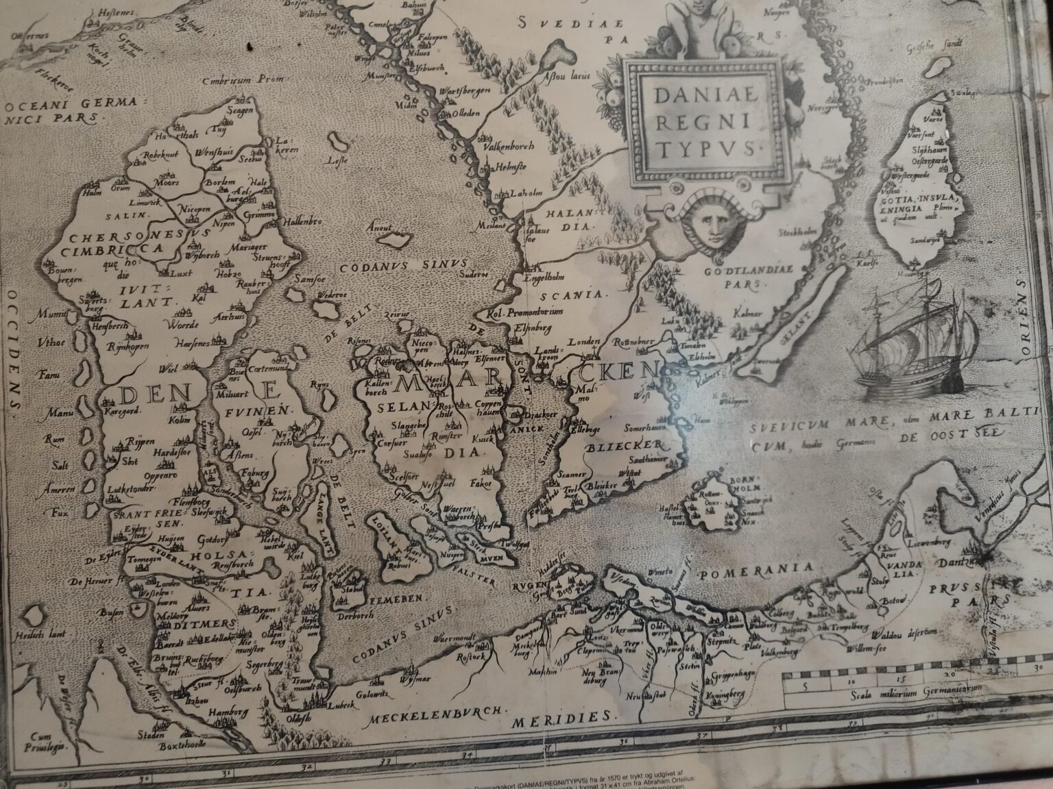 Old Denmark map