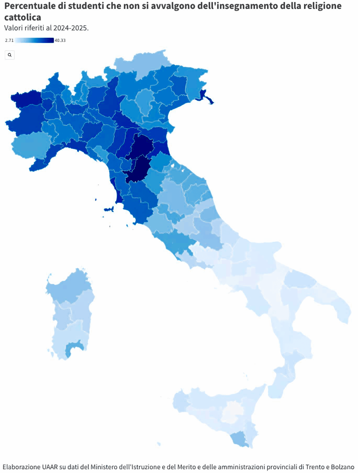 Hour of religion, a constant erosion - Florence and Bologna the most secular provinces
