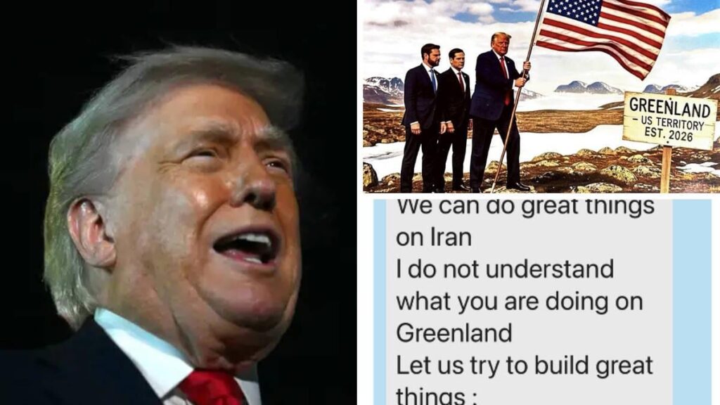 'We have to have it': Trump shares AI image planting US flag in Greenland and leaks private messages 'from Macron'