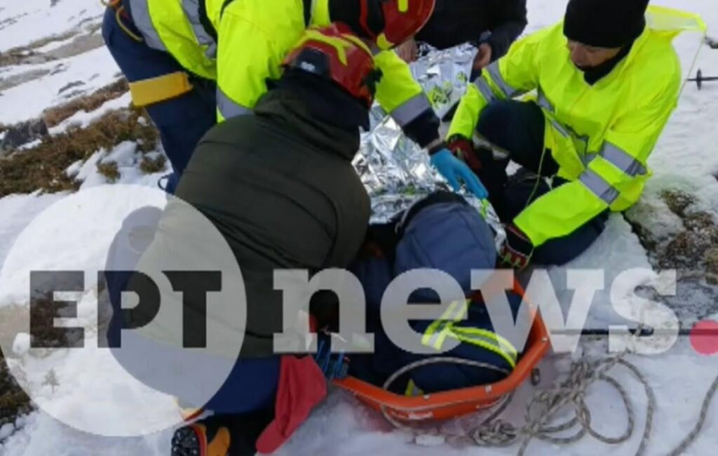 The dangerous rescue operation of the 8 mountaineers on Taygetos is in progress