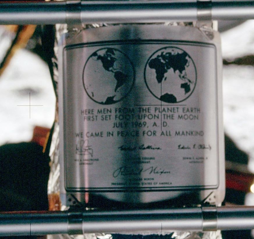 Lunar Plaques Made at my place of work during the 60's