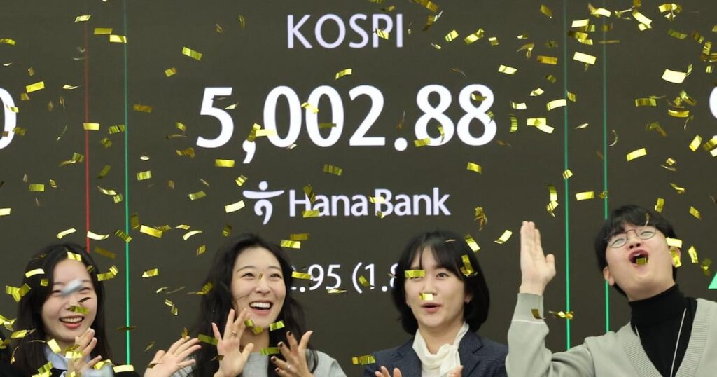 Breaking: KOSPI Surpasses 5,000 in Historic First