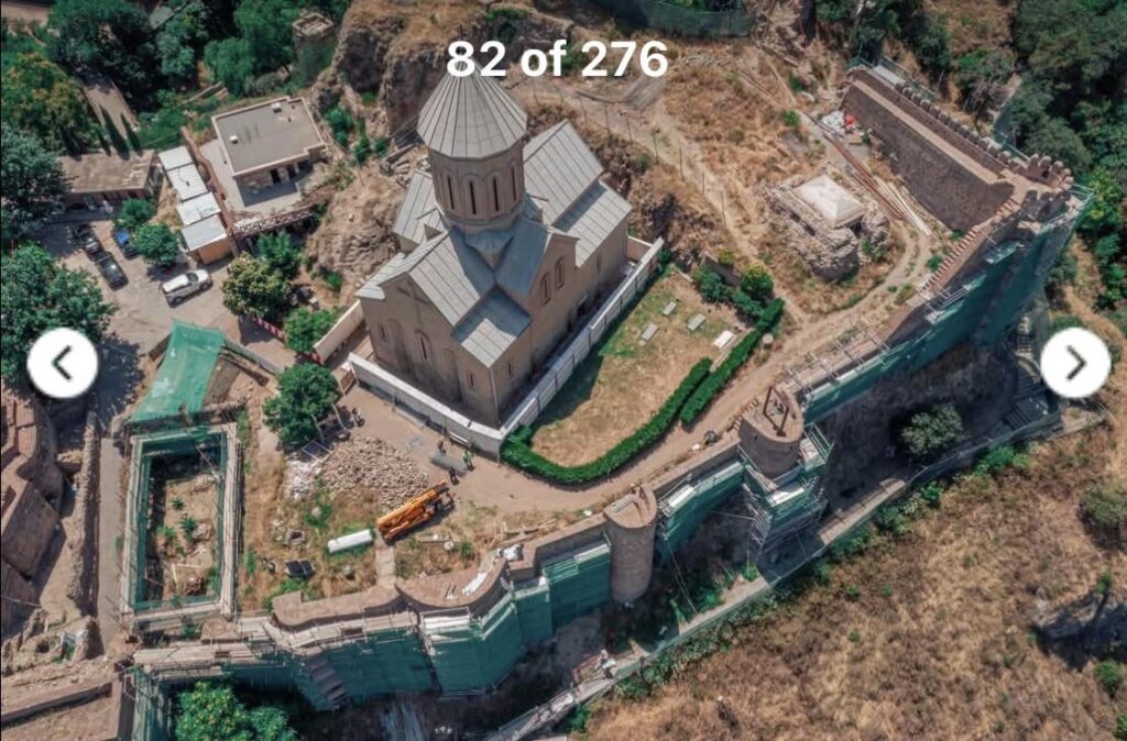 Most recent drone images of Narikala Fortress?