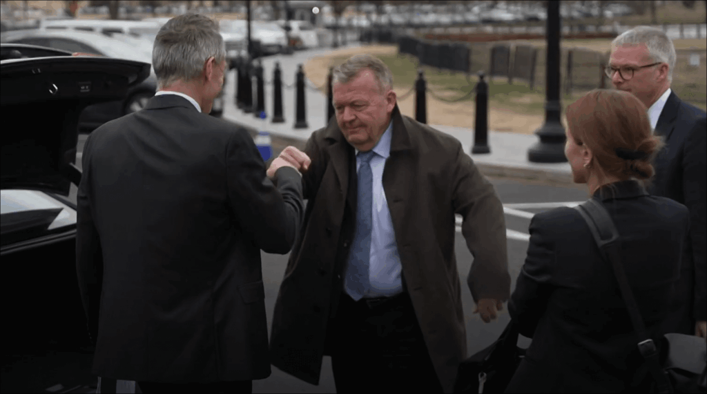 Fist bump and smoke