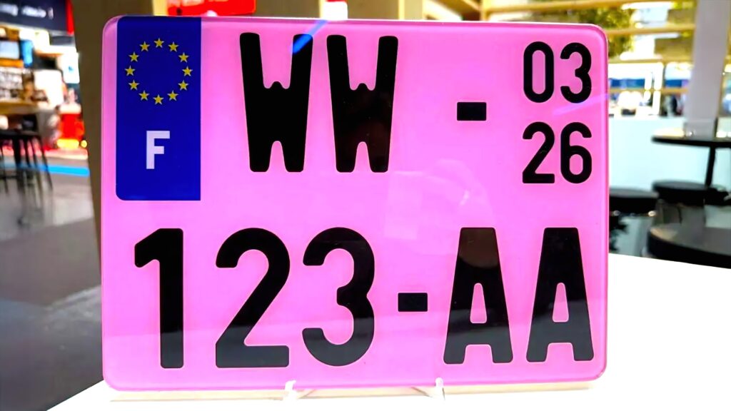  These New Pink License Plates In France Aren’t For Show, They’re A Warning Sign