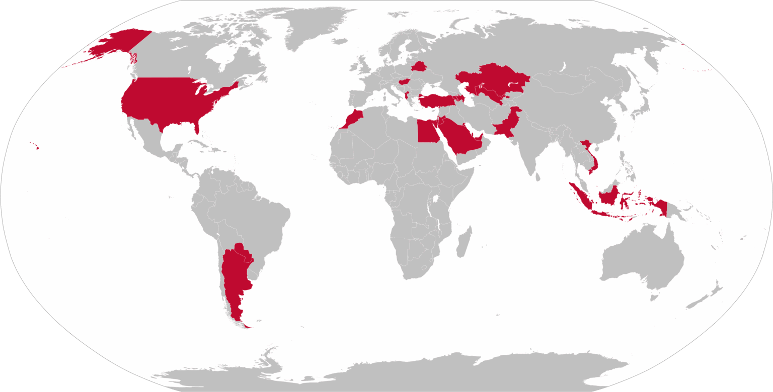 Countries that have joined Trump's Board of Peace. Hungary is only EU country which is part of it
