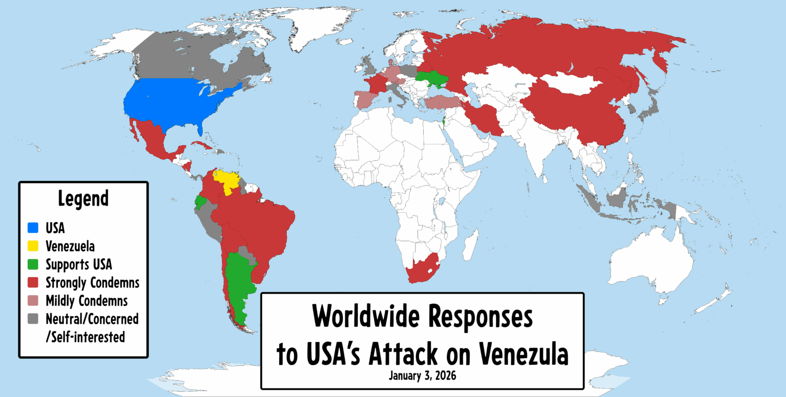 Worldwide Responses to USA's Attack on Venezuela