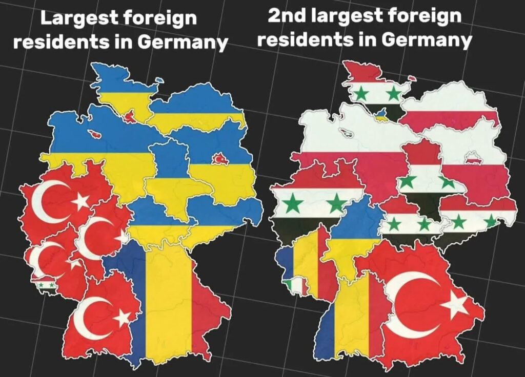 Largest foreign e 2nd largest foreign residents in Germany.