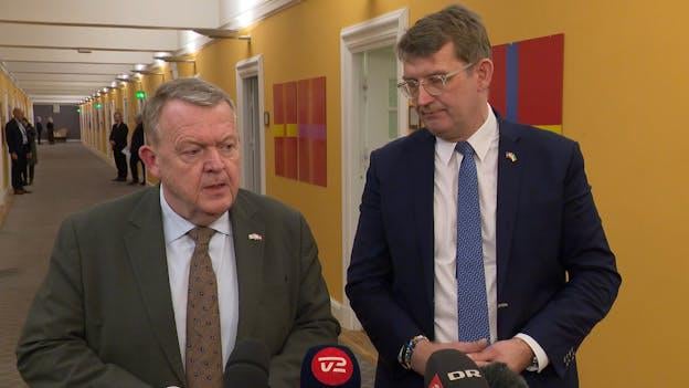 JD Vance attends a meeting with Løkke