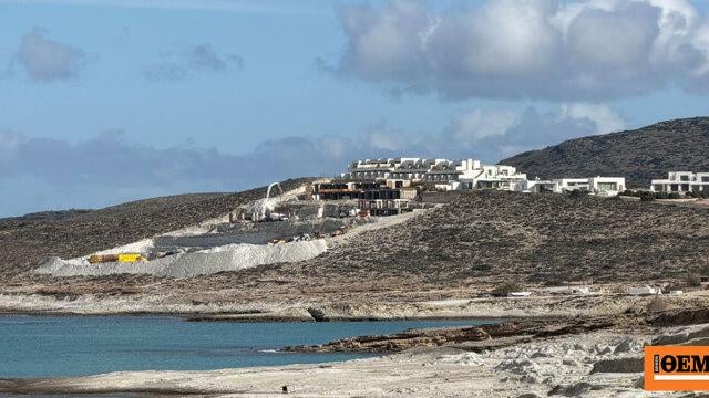 New "ecological crime" with a five-star hotel in Mytakas, Milos next to Sarakiniko