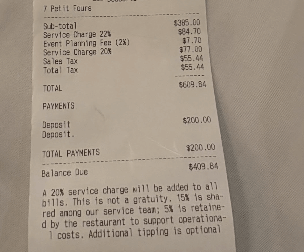 Imagine going to a tapas bar and paying (in change) more than 500 bucks