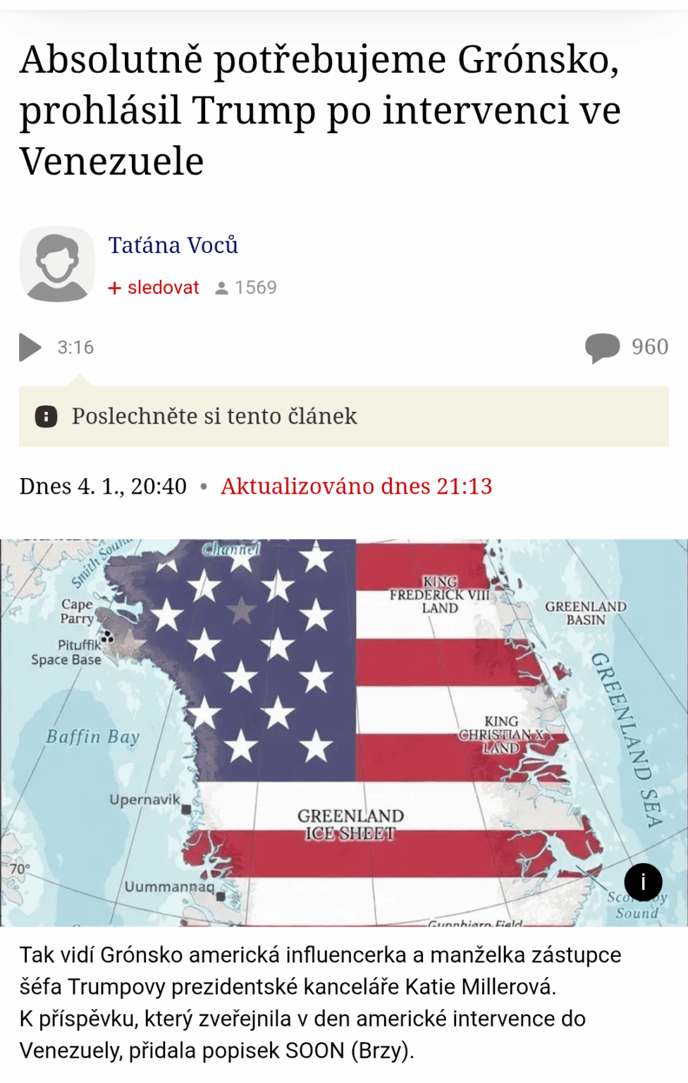 Will success in Venezuela be a trigger for Trump - "I want this!" period?