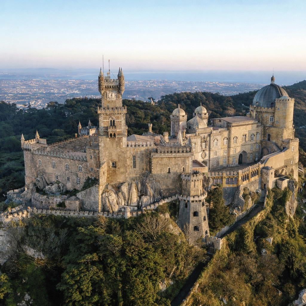Pena Palace if it was natural stone color