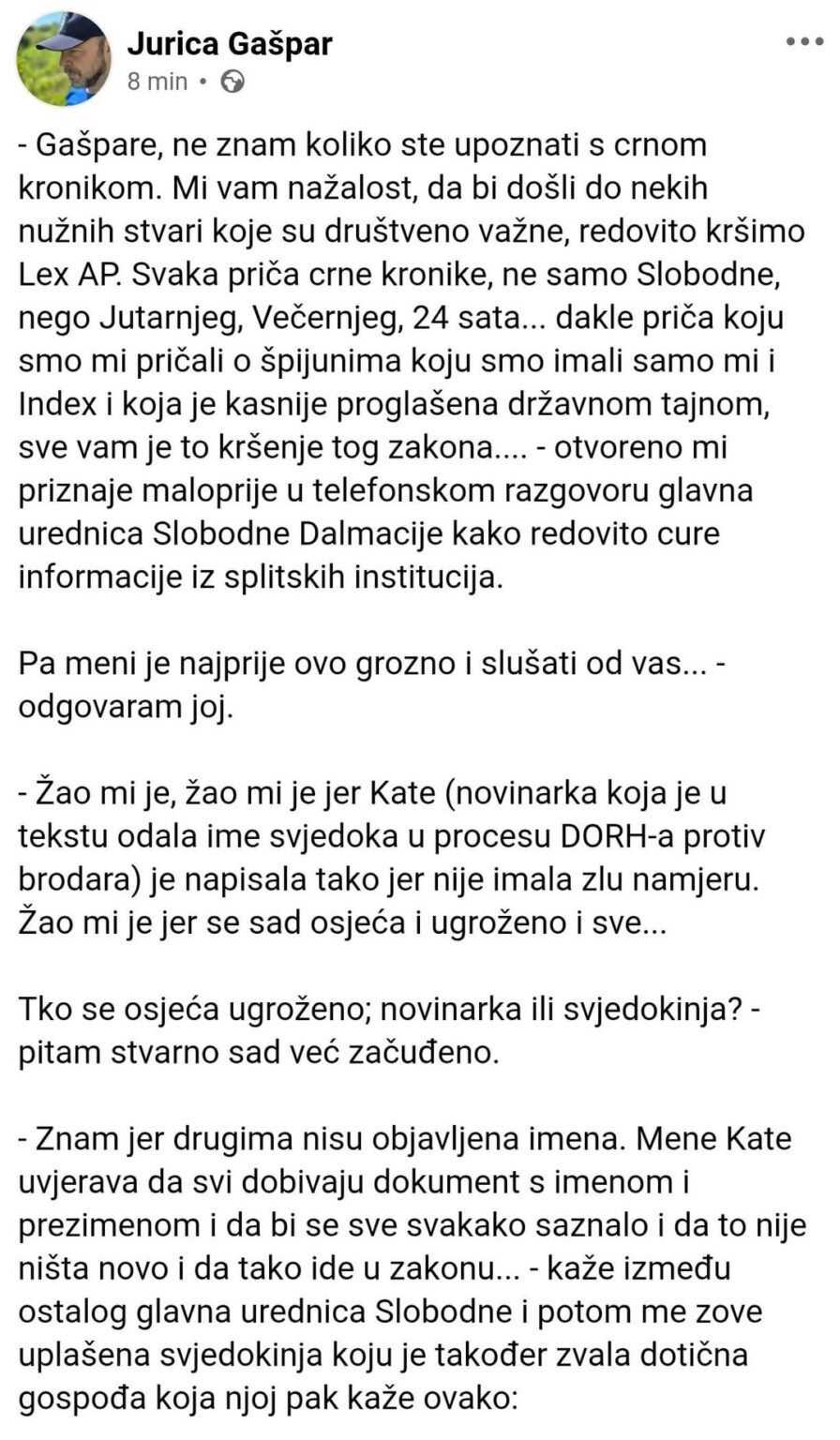 Leaking information about witnesses to the media (SD)