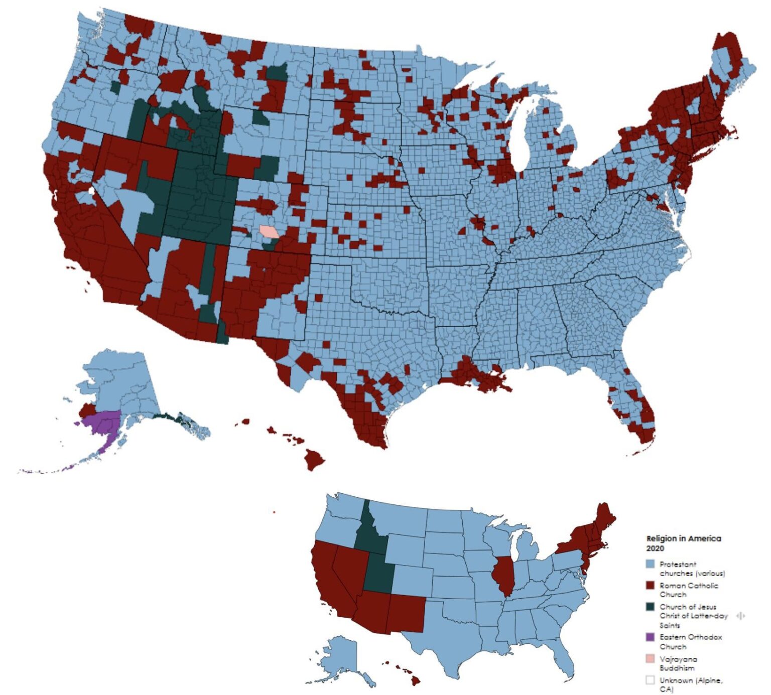 Religion in America (2020 U.S. Religion Census)