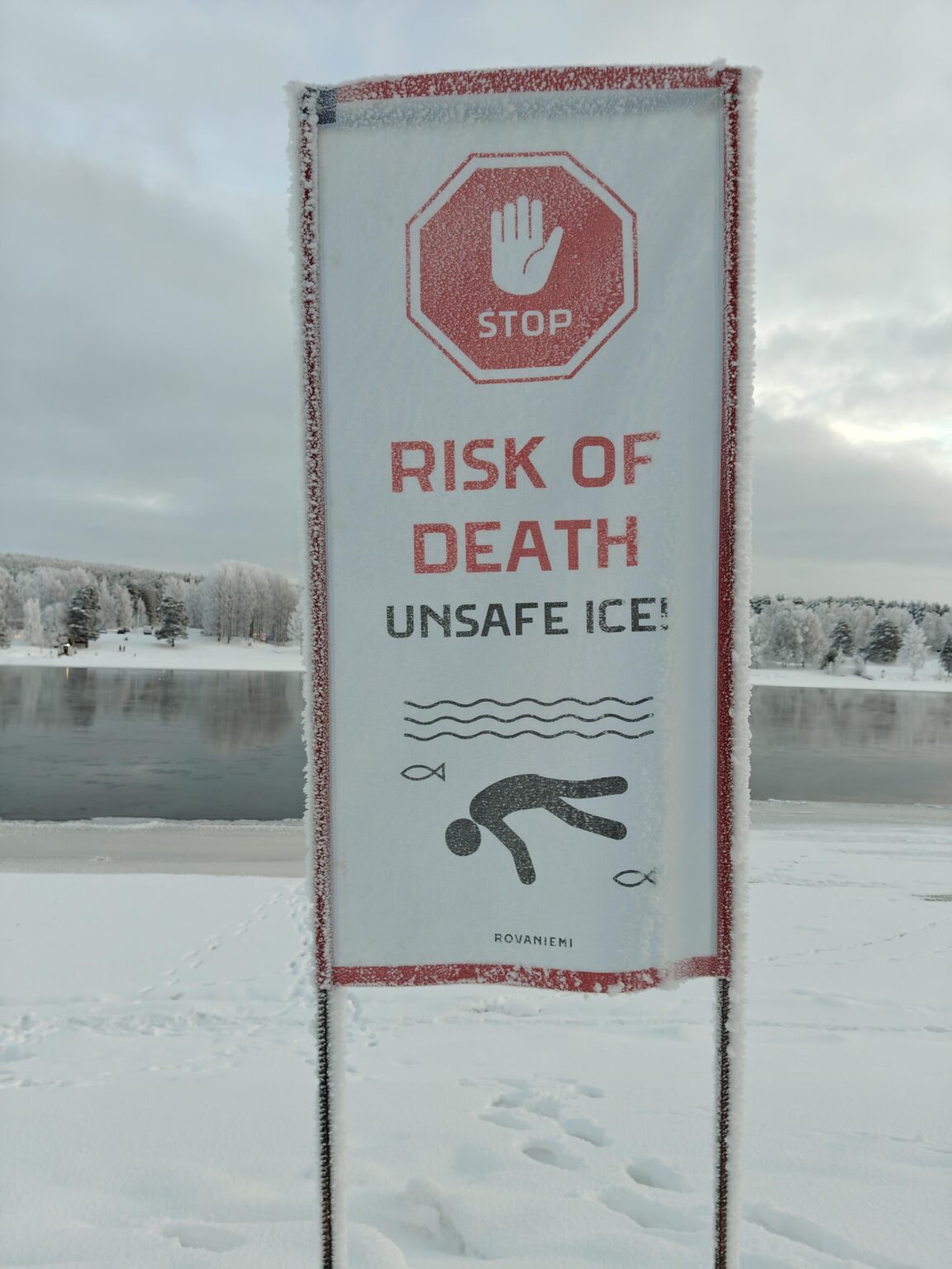 Unsafe ice in Rovaniemi and unsafe ICE in the USA Unsafe ice in Rovaniemi and unsafe ICE in the USA