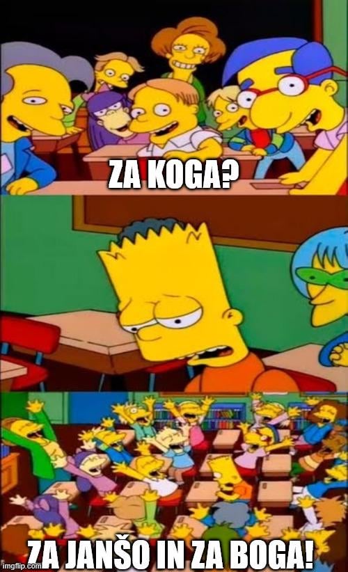 Slogan of the Slovenian right