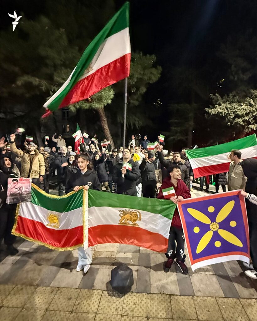Demonstration at the Iranian Embassy in Tbilisi
