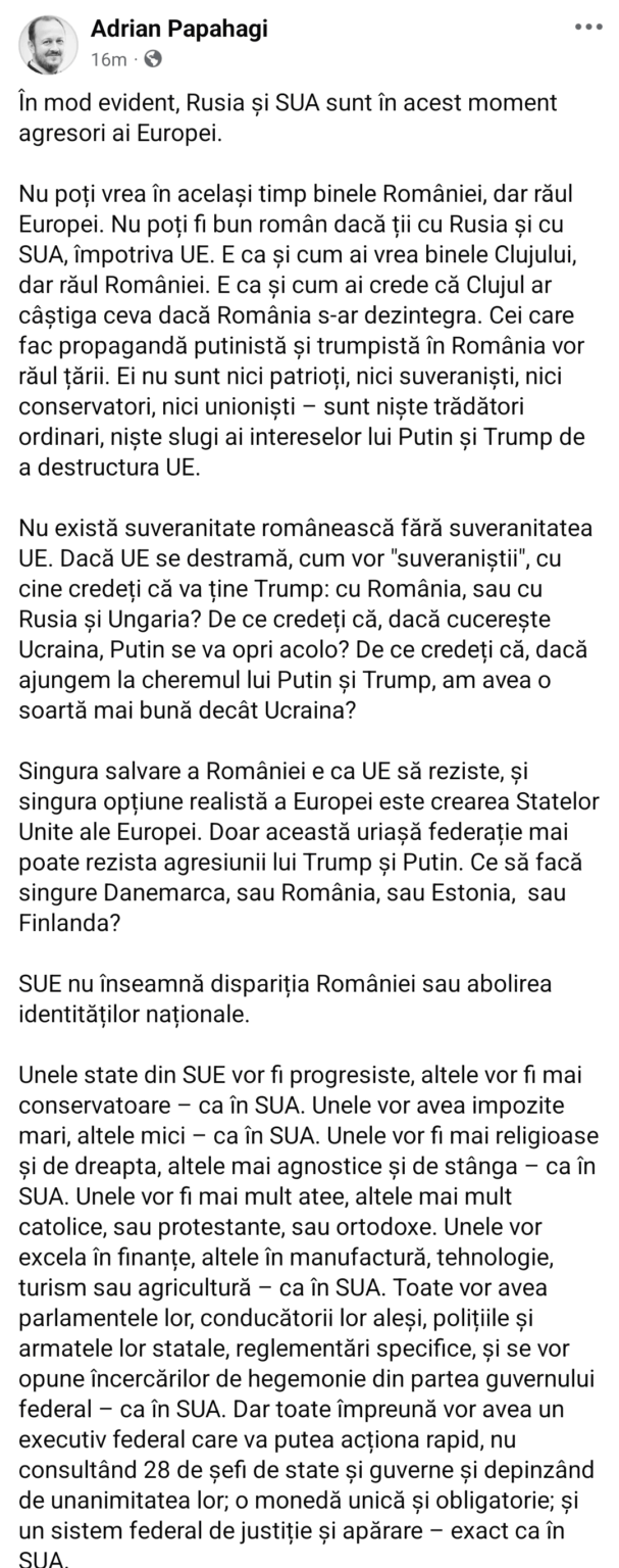 The Only Solution: The United States of Europe