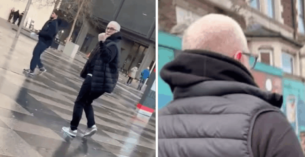 Dermot Clemenger found - running from reporter again