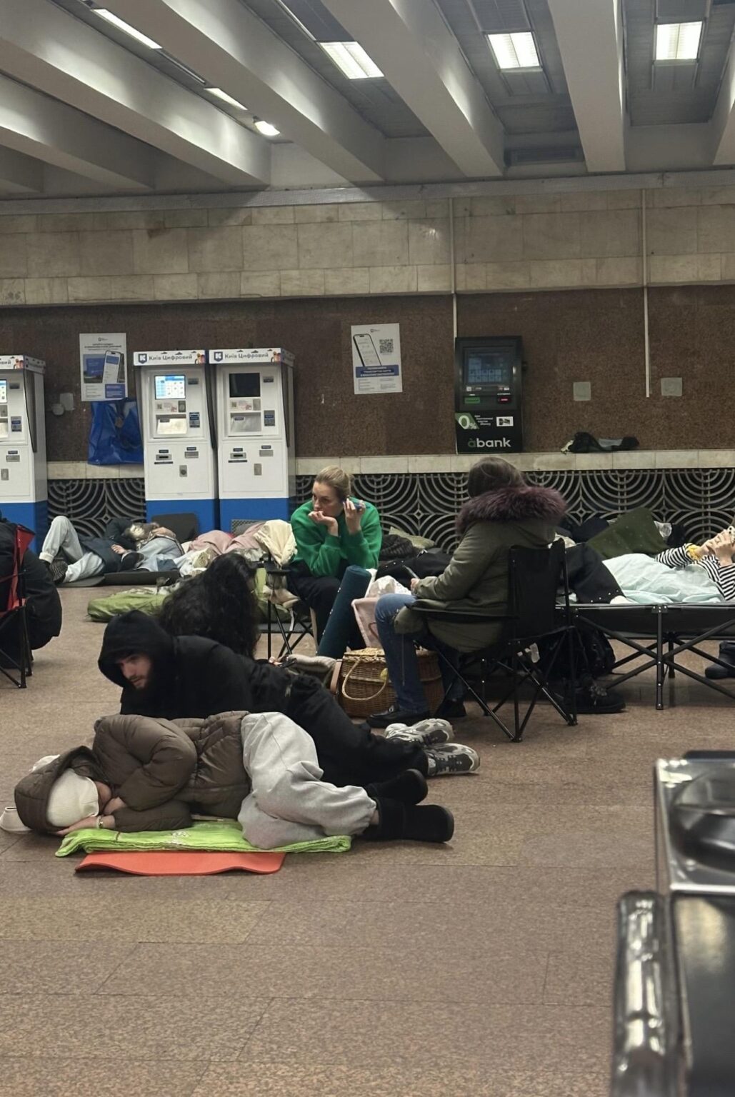 Tonight. Night. Kyiv is under attack. We are spending the night in the metro. 2026. The beginning.