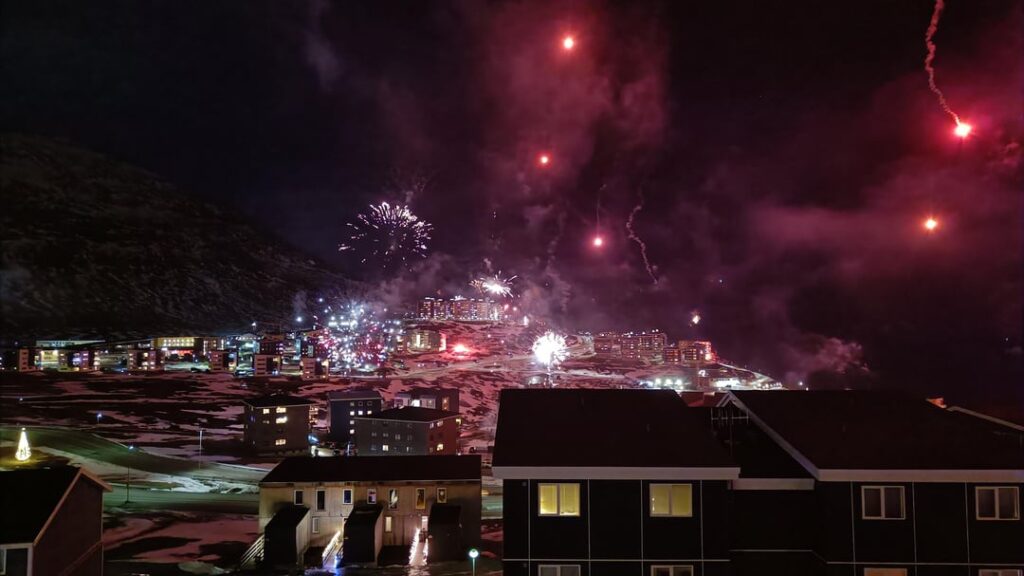 Happy New Year from Nuuk/Greenland to Denmark