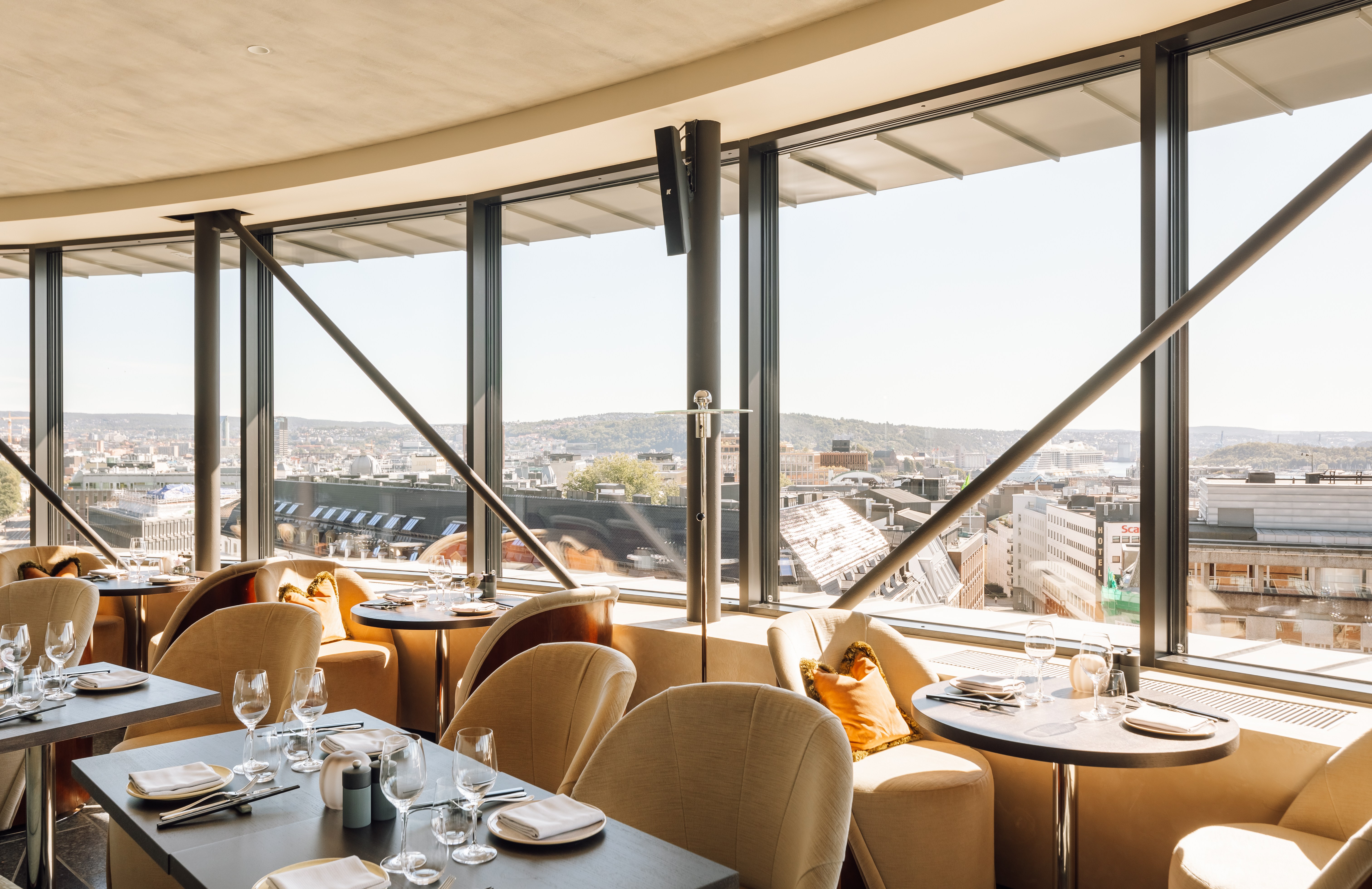 Sommerro restaurant with city views.
