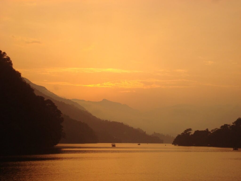Sunset vibe at Lakeside, Pokhara, Nepal