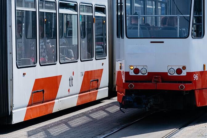 In Tallinn, five people were injured in a collision between two trams