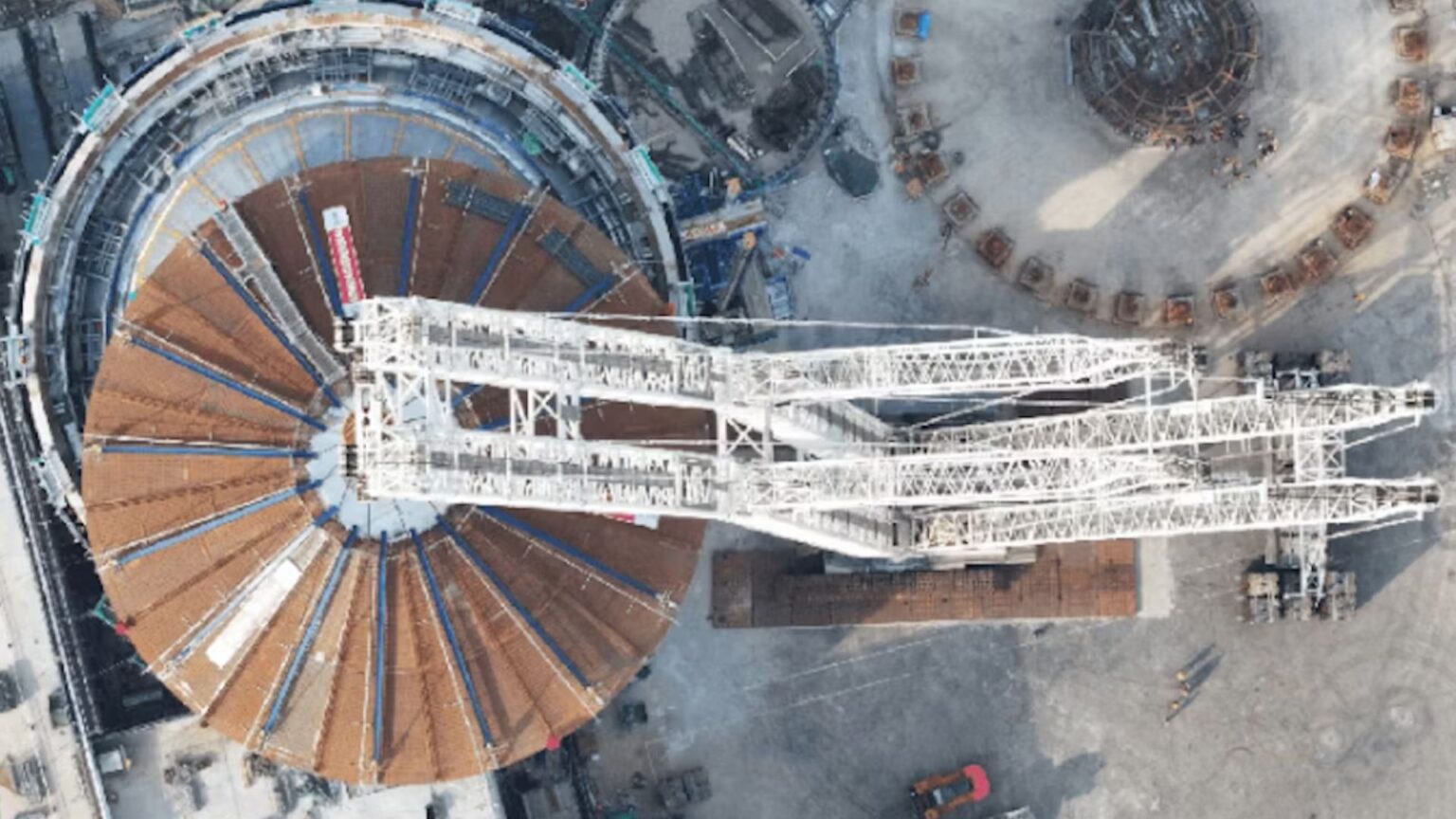 Mammoth containment steel domes installed at Chinese nuclear reactors Photos: Cadillac reveals bold two-tone F1 car design during Super Bowl broadcast