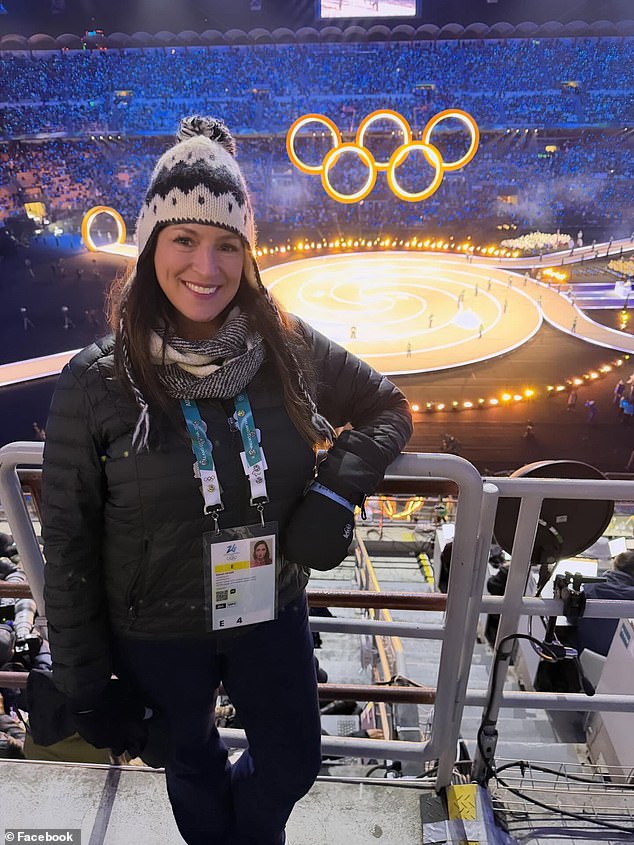 The award-winning journalist is covering the Winter Olympics in Milan-Cortina