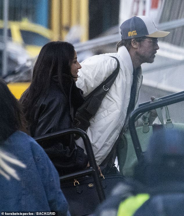 The 62-year-old actor is in the Mediterranean to begin production on his upcoming film The Riders, with his 33-year-old partner by his side for the first time during filming
