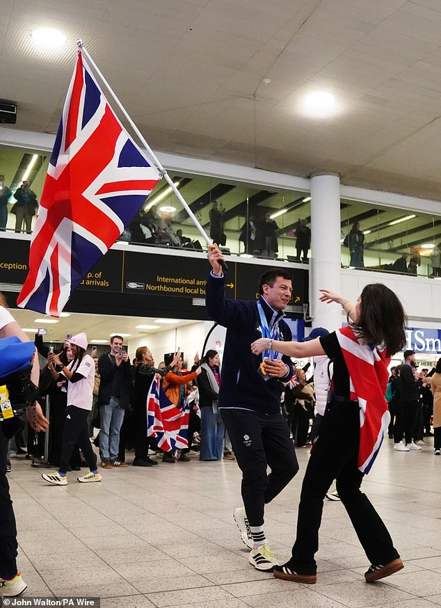 Weston is greeted by his fiancee Alex Howard-Jones and she shed light on their wedding plans