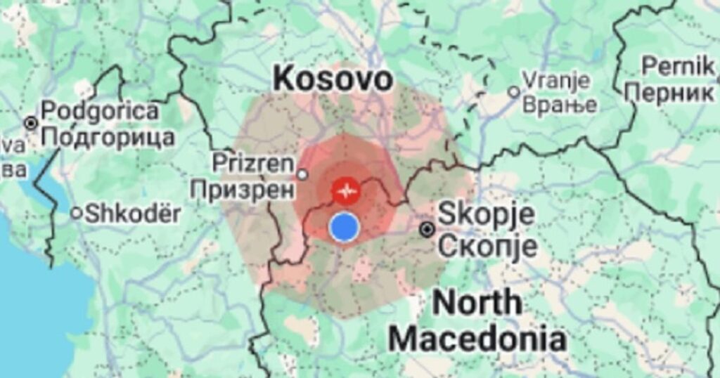 Earthquake in North Macedonia, where the epicenter was