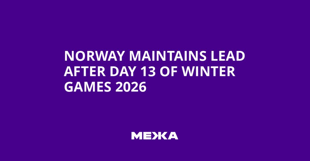 Norway Maintains Lead After Day 13 of Winter Games 2026 | Ukraine news