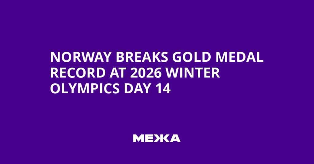 Norway breaks gold medal record at 2026 Winter Olympics day 14 | Ukraine news