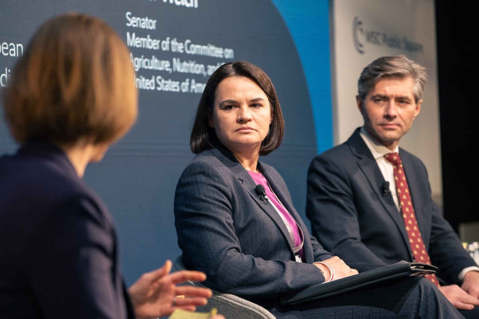 Sviatlana Tsikhanouskaya spoke at the “Spotlight on Belarus” discussion in Munich Sviatlana Tsikhanouskaya spoke at the “Spotlight on Belarus” discussion in Munich