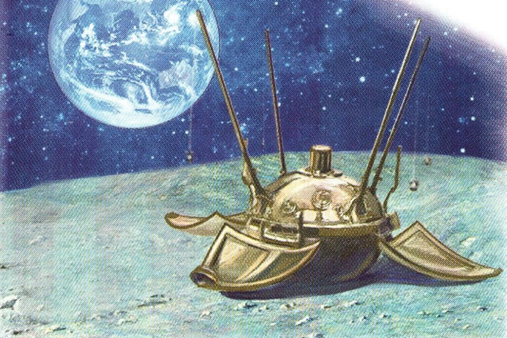 The First Lunar Lander and the Great Moon Dust Debate