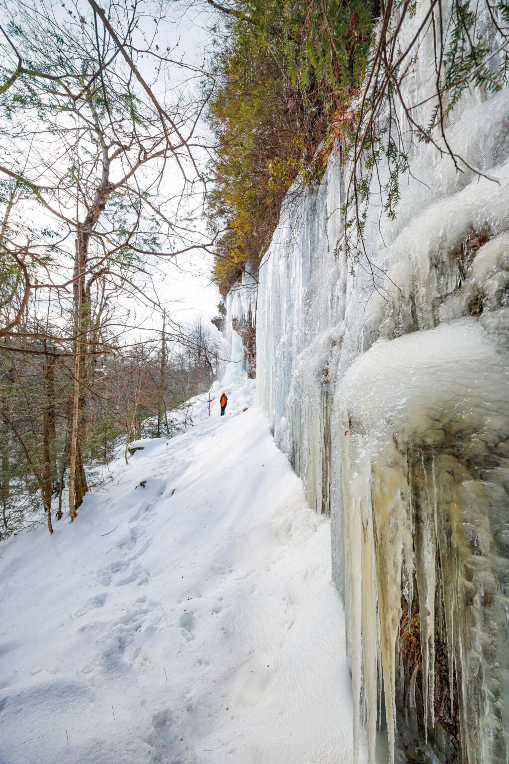 Walls of ice, NY, USA,