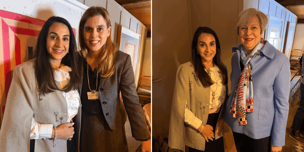Princess Beatrice and Theresa May seen mingling in same Switzerland circles