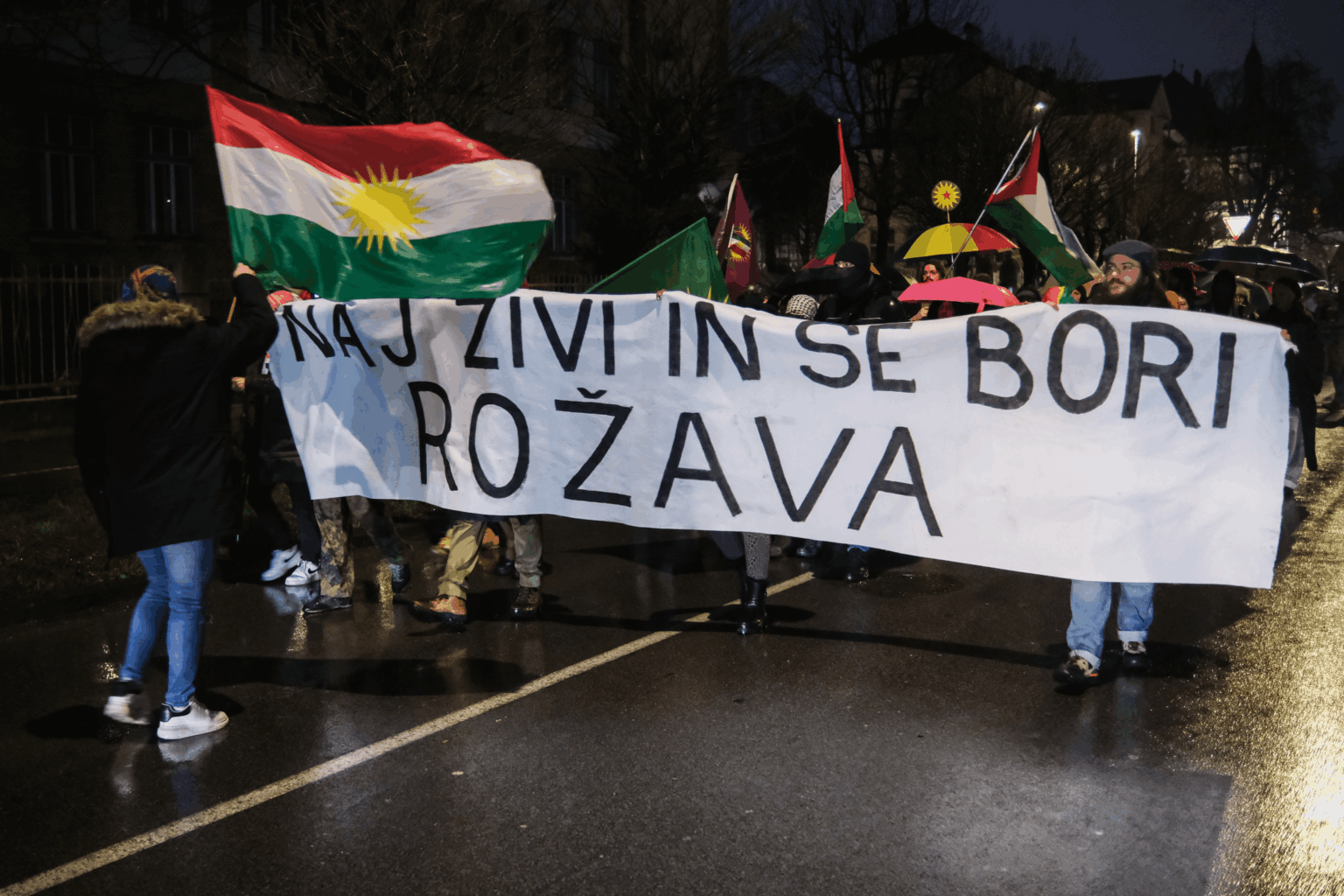 Today's rally against the aggression against Kurdish and other communities in Syria