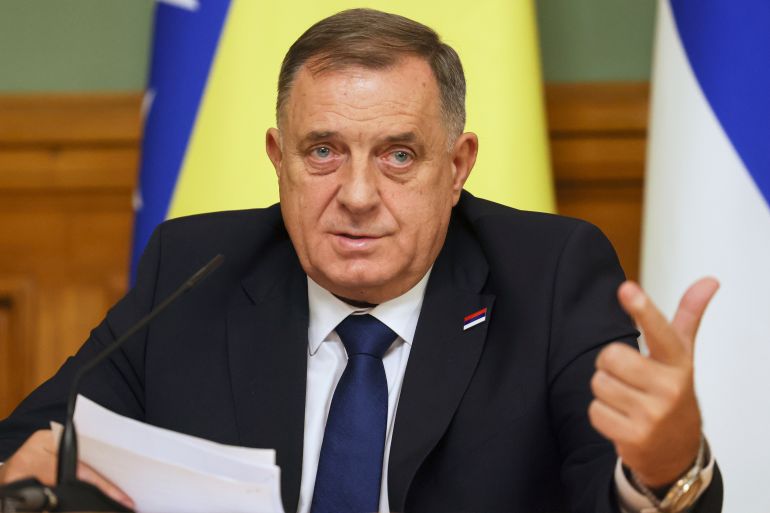 Serb leader of Bosnia visits US months after sanctions end