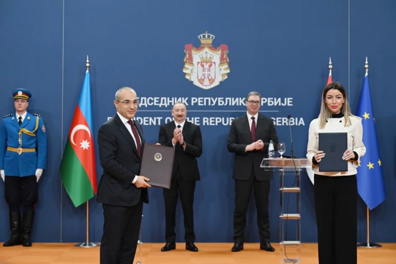News about -  Azerbaijan-Serbia documents exchanged  -PHOTO  