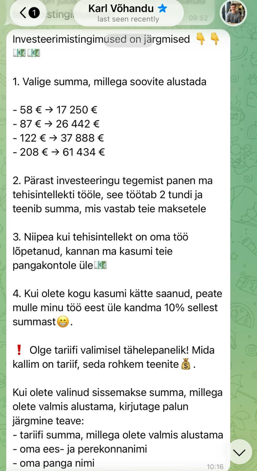 Scam alert!