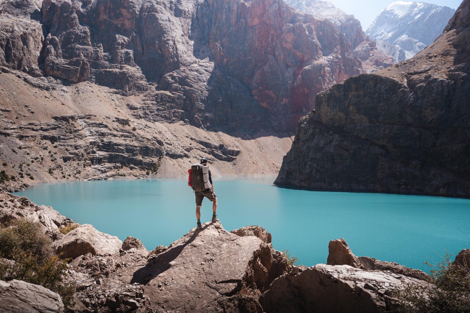 Big Allo Lake in the Fann Mountains, Tajikistan