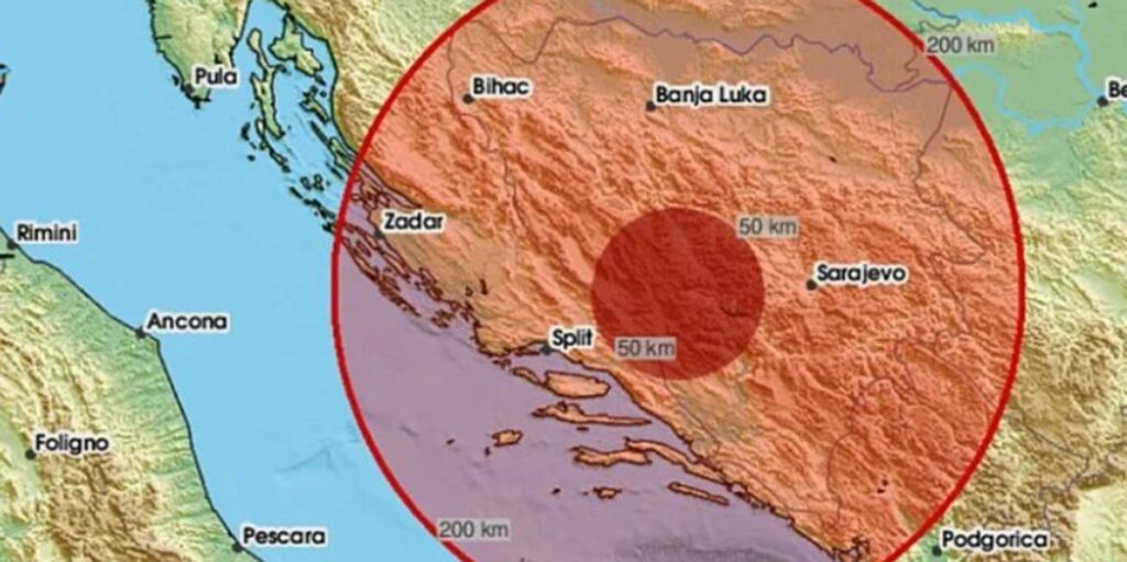 An earthquake measuring 4.5 on the Richter scale strikes Bosnia and Herzegovina